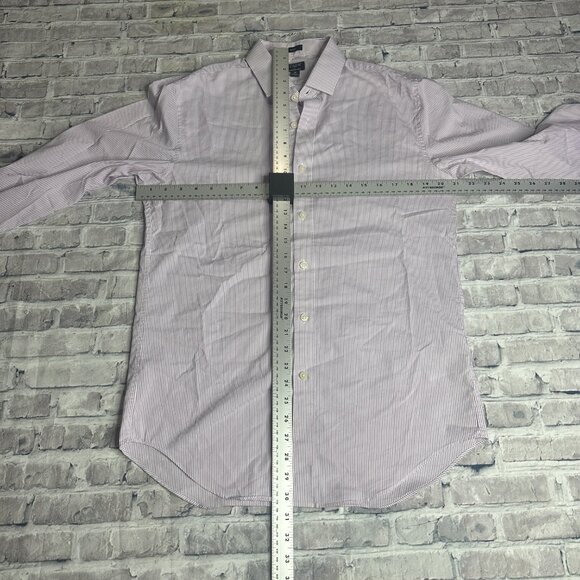 EUC J. Crew Men's  Button Down Long Sleeve Shirt Striped Size Medium - Picture 14 of 15